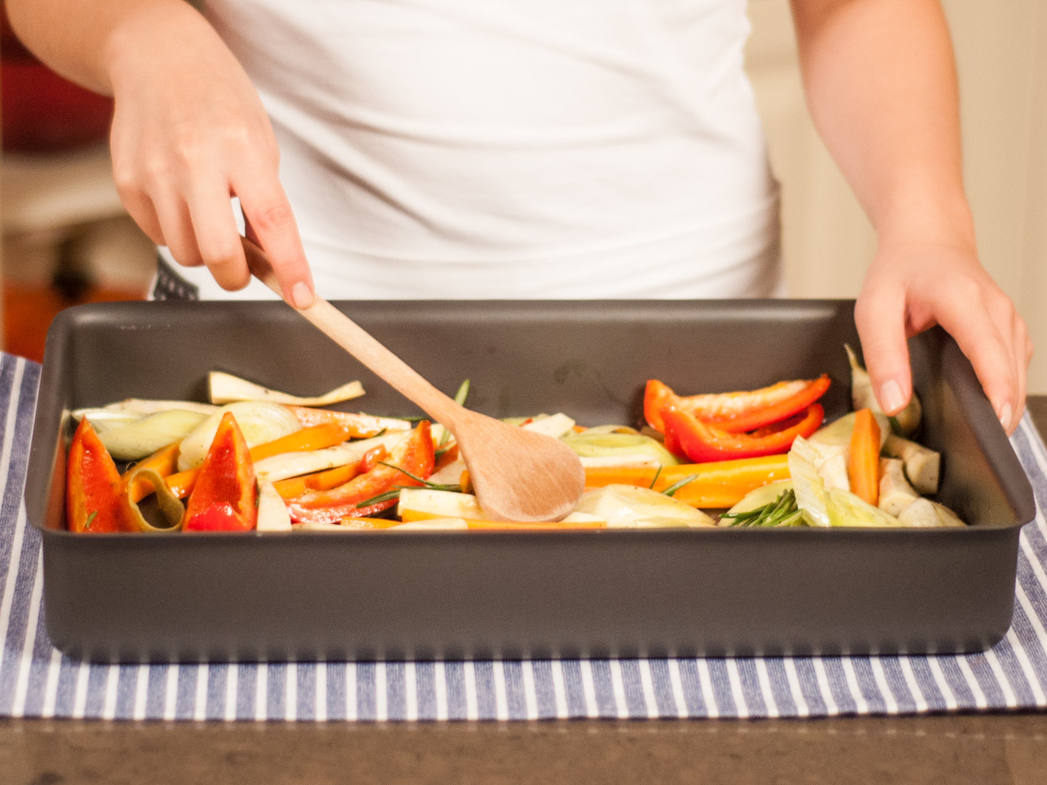 Aromatic roasted vegetables