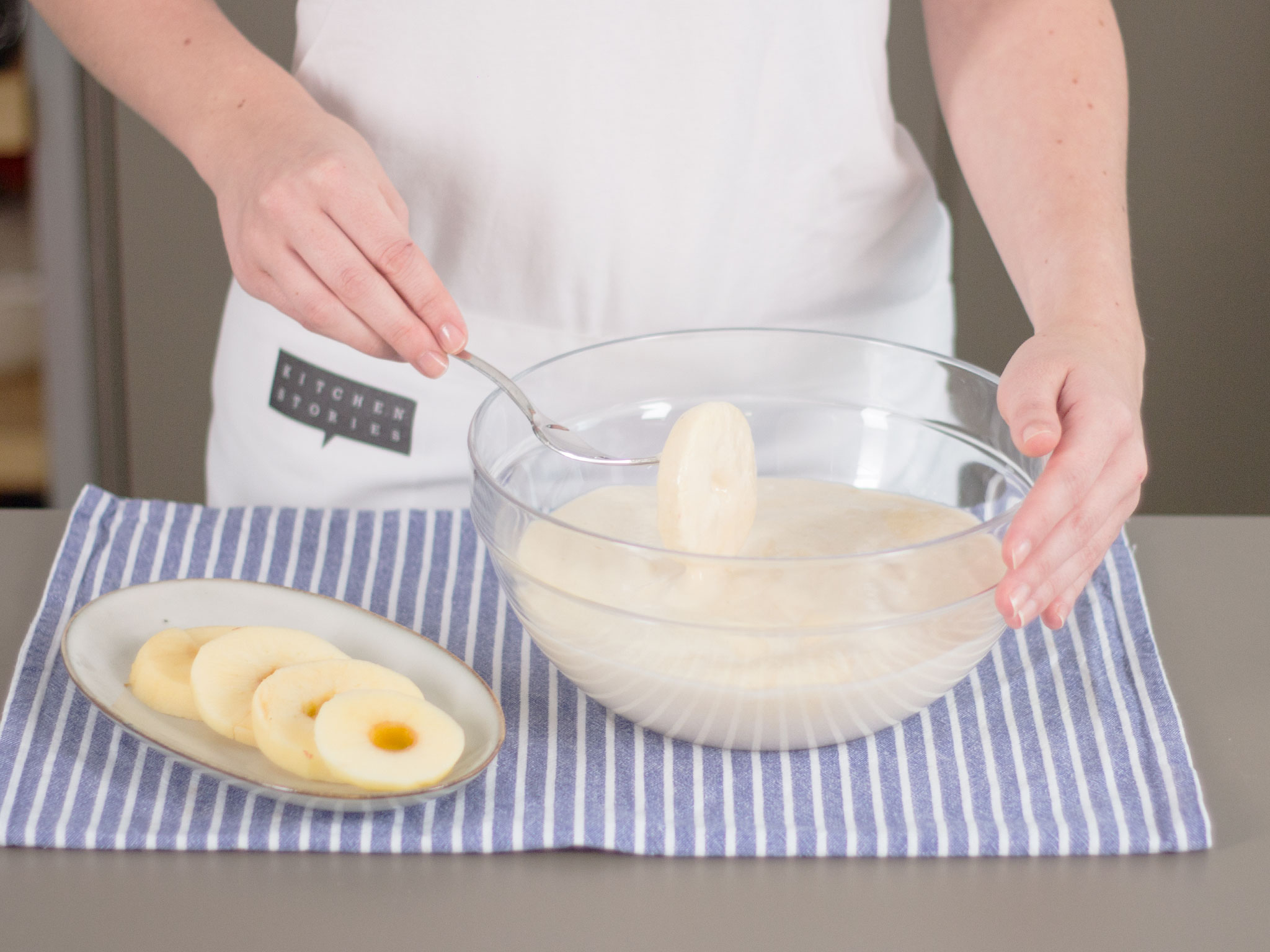 Bavarian apple fritters