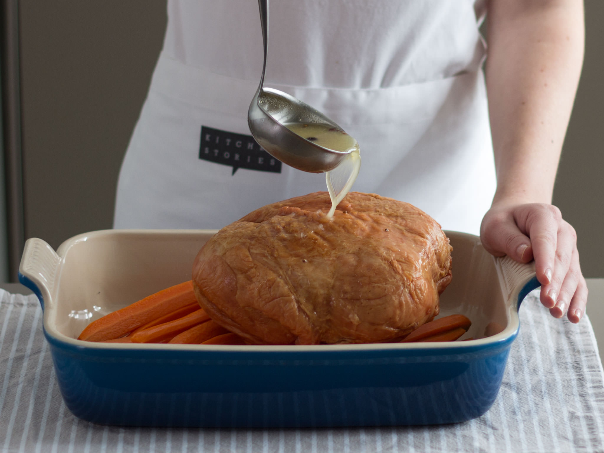 Glazed Easter ham