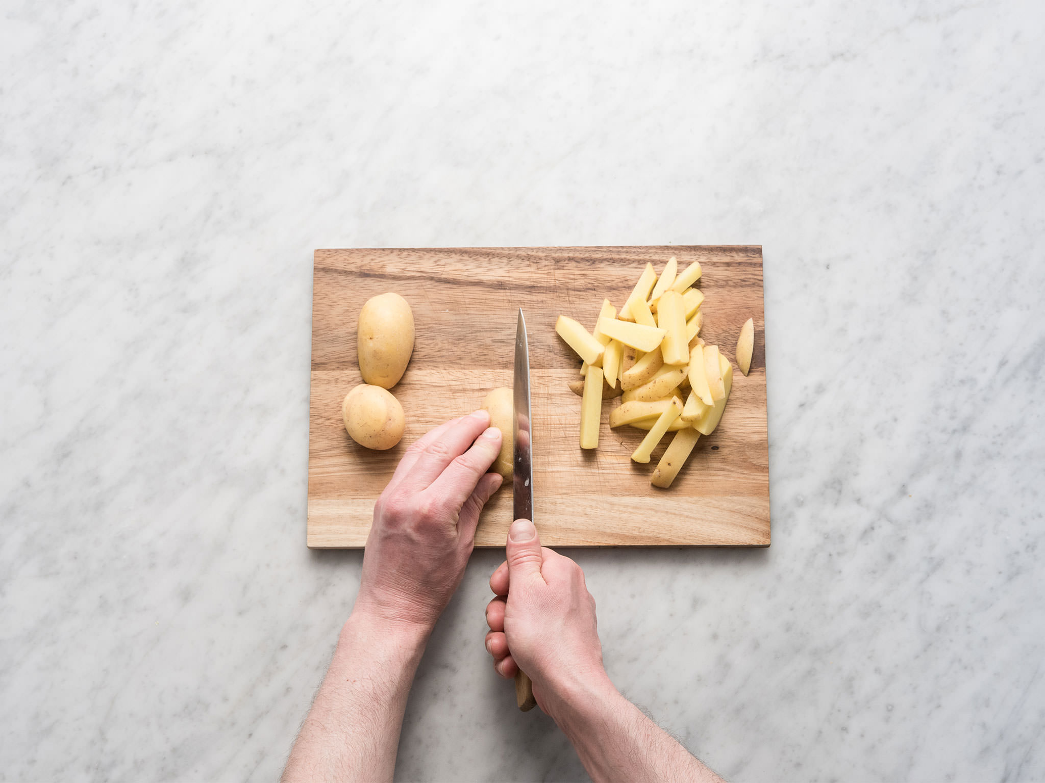 Pork steak with homemade fries