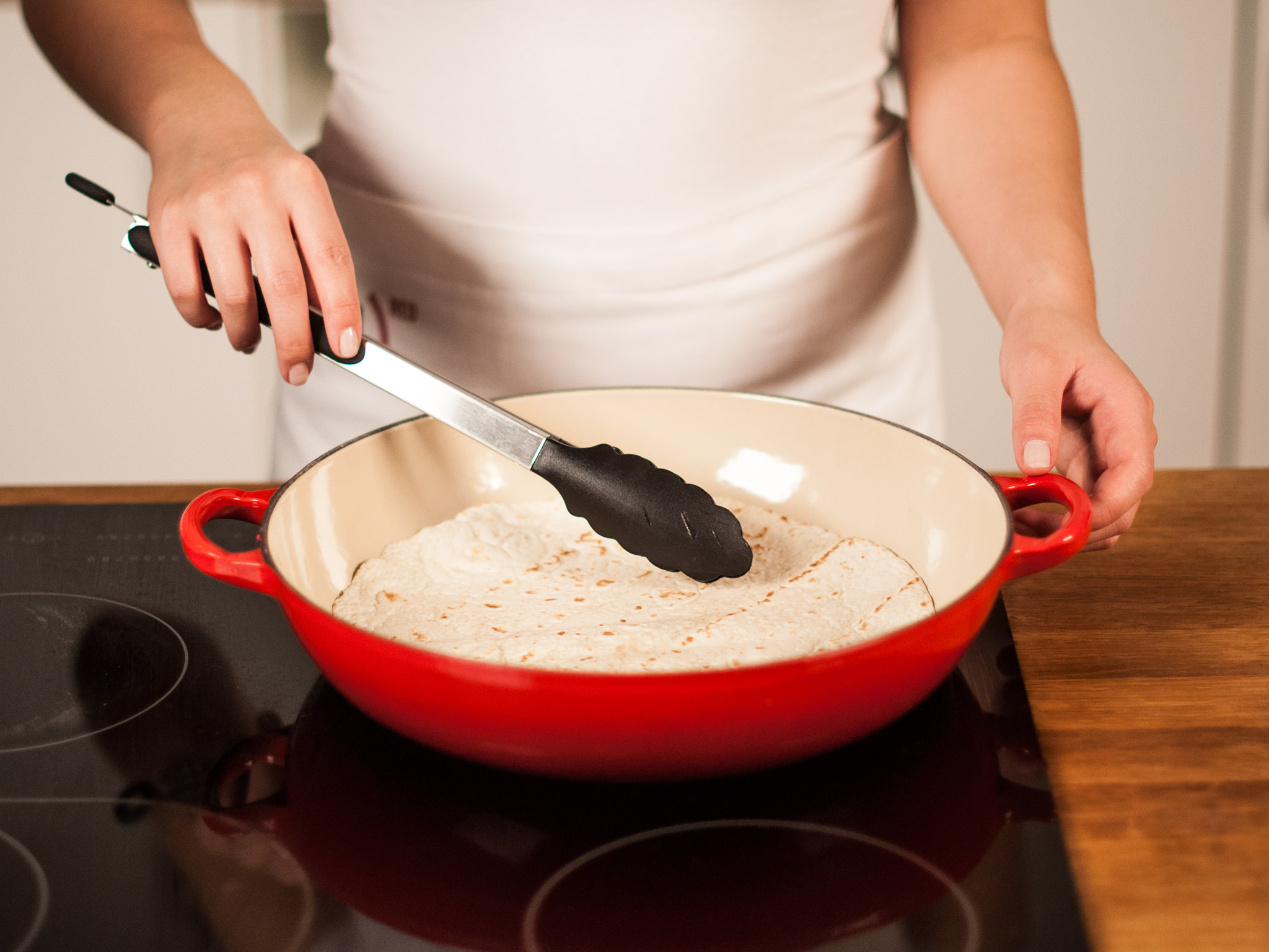 (RED) Skirt steak tortilla with chimichurri sauce