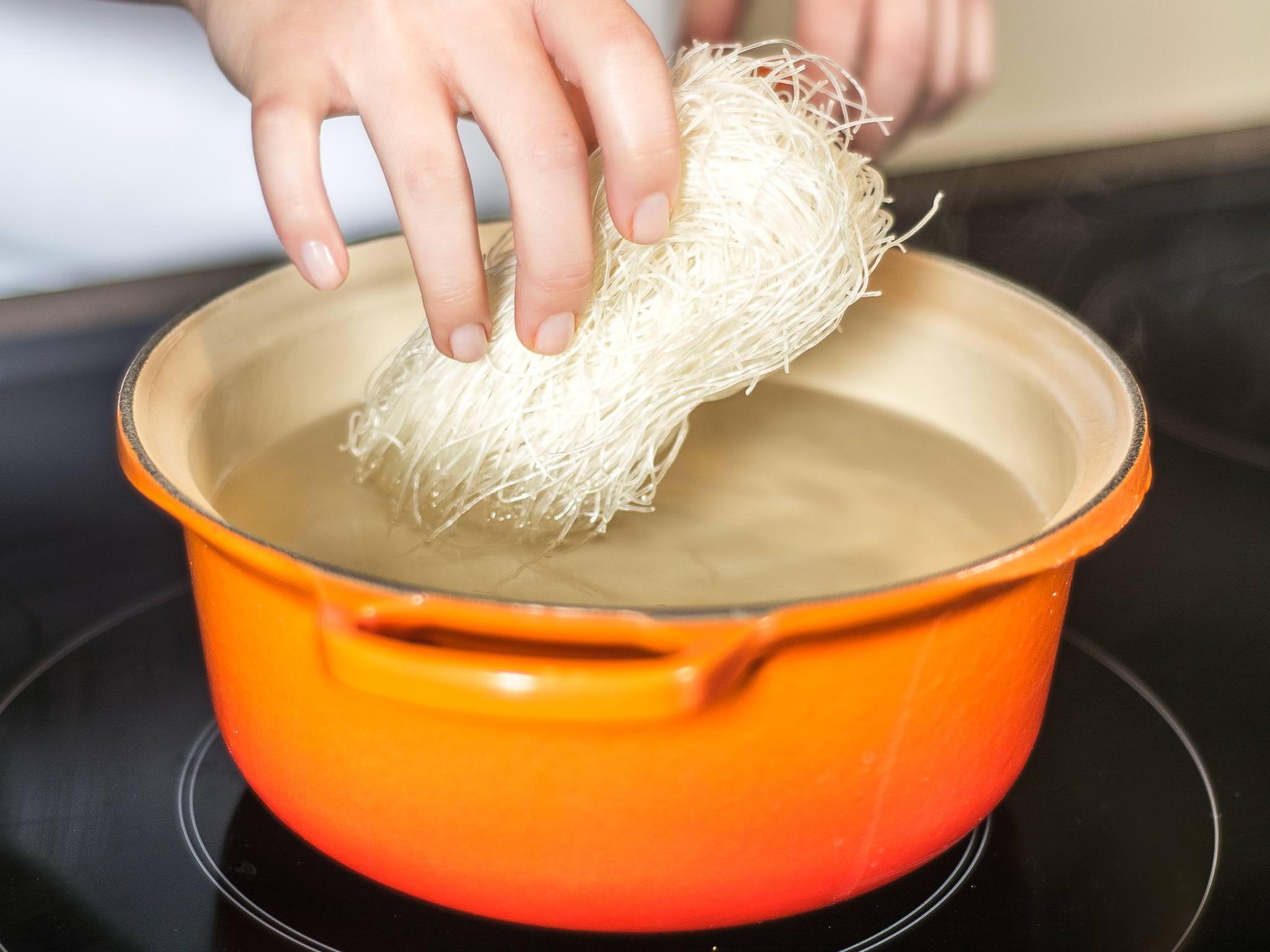 Thai noodle and beef salad
