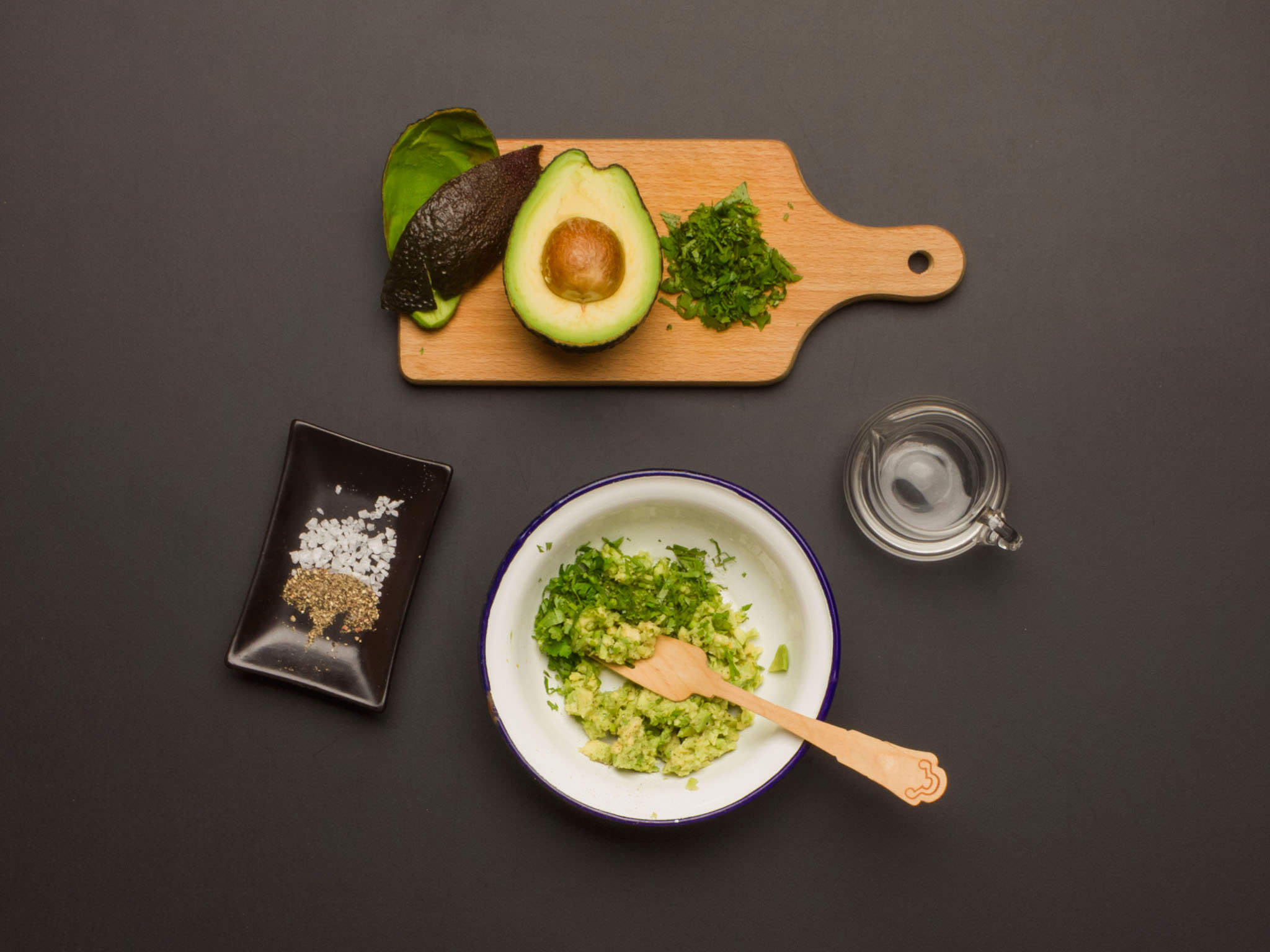 Mini oyster mushroom, cilantro, and avocado burritos